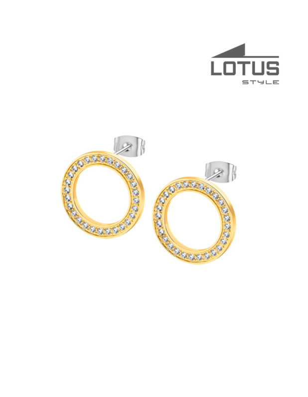 LOTUS STYLE STAINLESS STEEL EARRINGS
